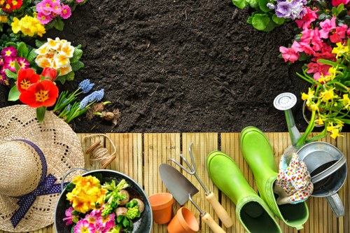 Local Croydon soft landscaping team preparing a residential outdoor space